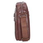 Borsa a tracolla uomo 100% pelle PU PCL3103-COFFEE Northampton Polo Club