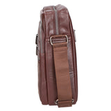 Borsa a tracolla uomo 100% pelle PU PCL3103-COFFEE Northampton Polo Club
