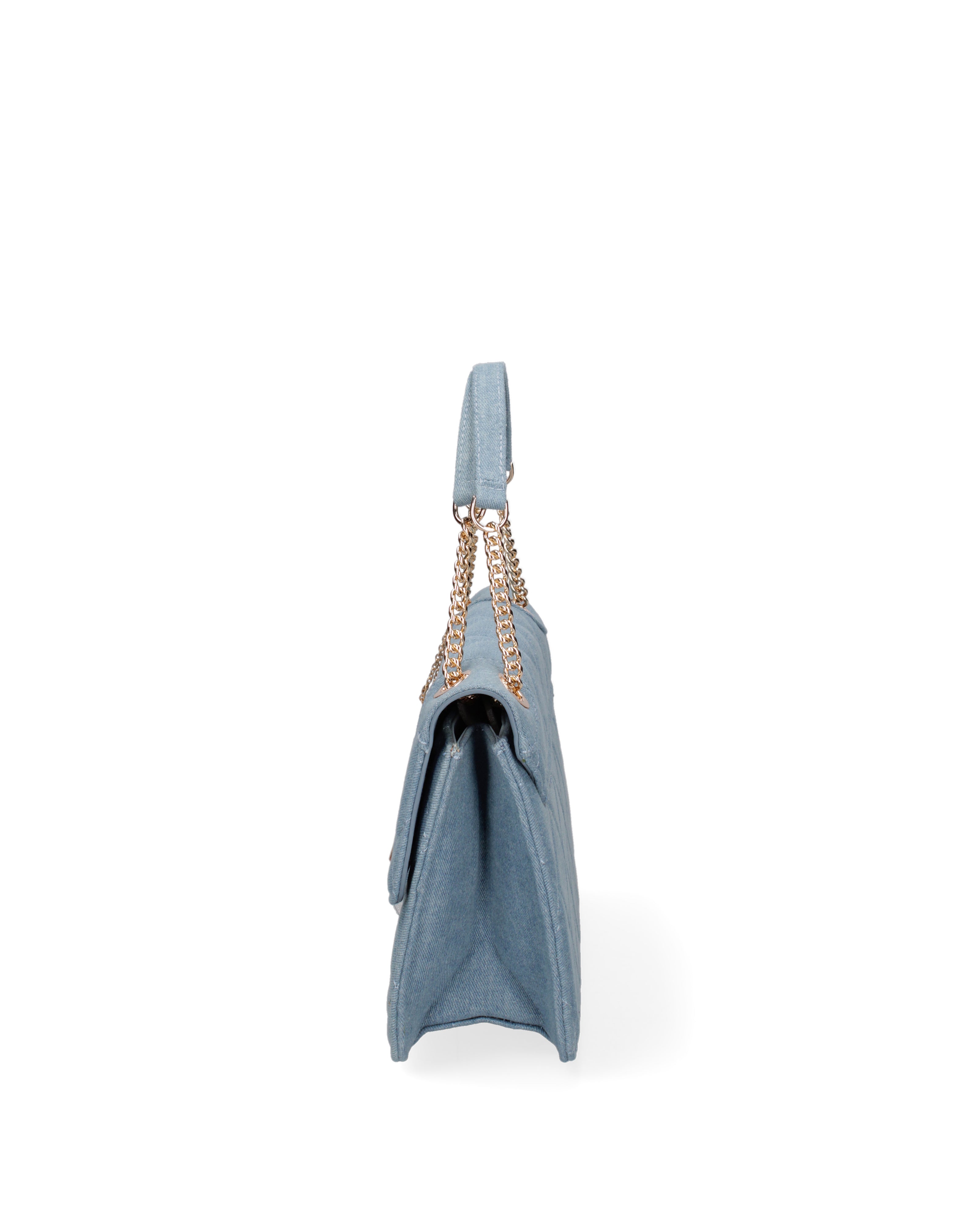 Borsa a spalla da donna Nylon & Ecopelle DC3533-2-JEANSBLUE Diana&co
