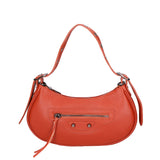 Loredana Borsa a spalla da donna Vera pelle 06548-MATTONE Gave Lux