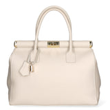 Aleria Borsa a mano da donna Vera pelle 8005-D37 LATTE Gave Lux