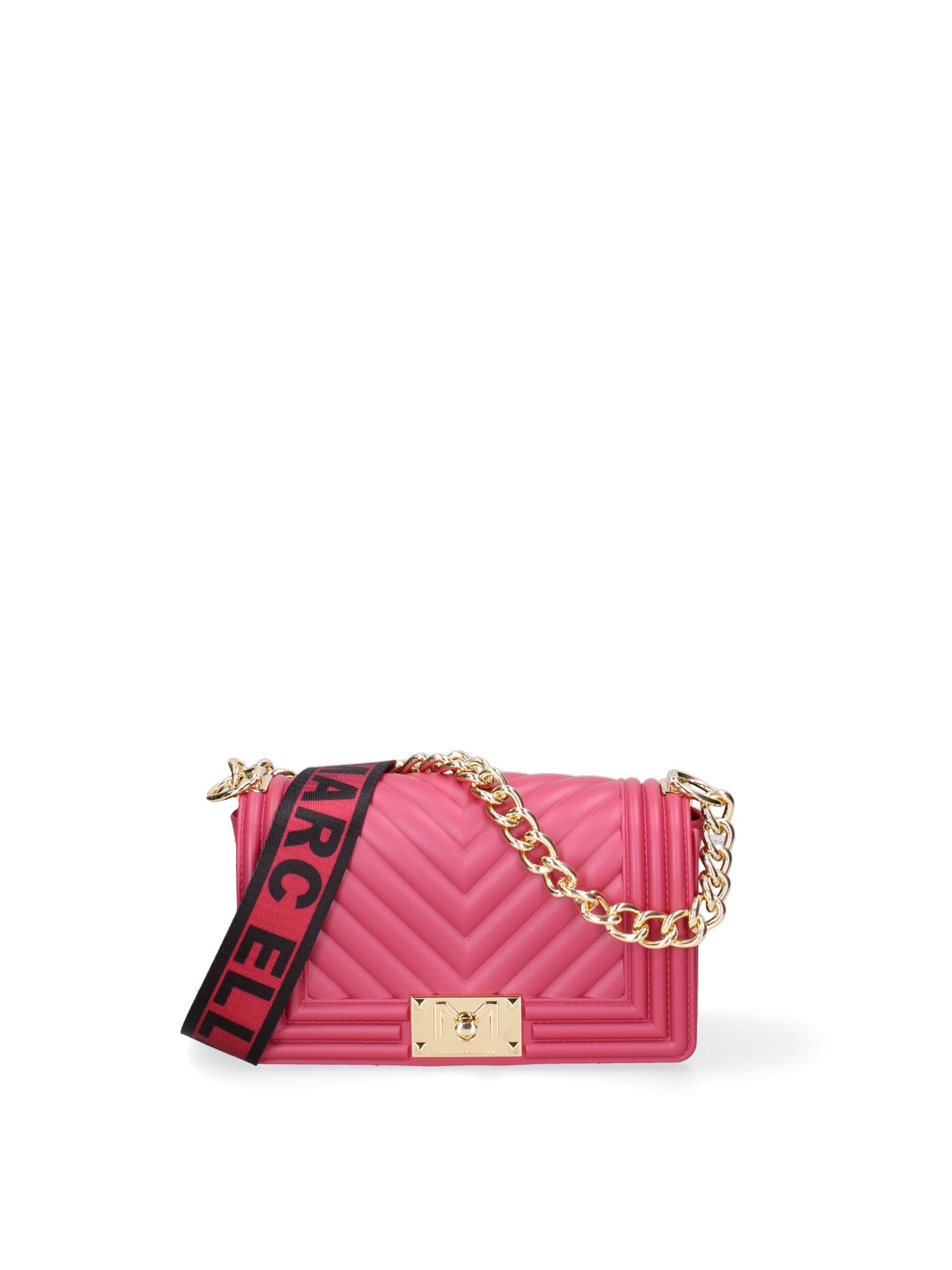 Borsa a mano da donna 100% Pvc FLAT-S 24-CHERRY - GOLD Marc Ellis
