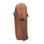 Borsa a tracolla uomo 100% PU Leather PCL3006-BROWN Northampton Polo Club