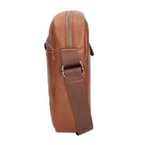Borsa a tracolla uomo 100% PU Leather PCL3006-BROWN Northampton Polo Club