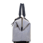 Borsa a mano da donna 100% pelle vegana PU 749-1PT-NAVYBLUE Diana&co