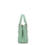Borsa a mano da donna 100% pelle vegana PU 720-1PT-JADE GREEN Diana&co