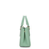 Borsa a mano da donna 100% pelle vegana PU 720-1PT-JADE GREEN Diana&co
