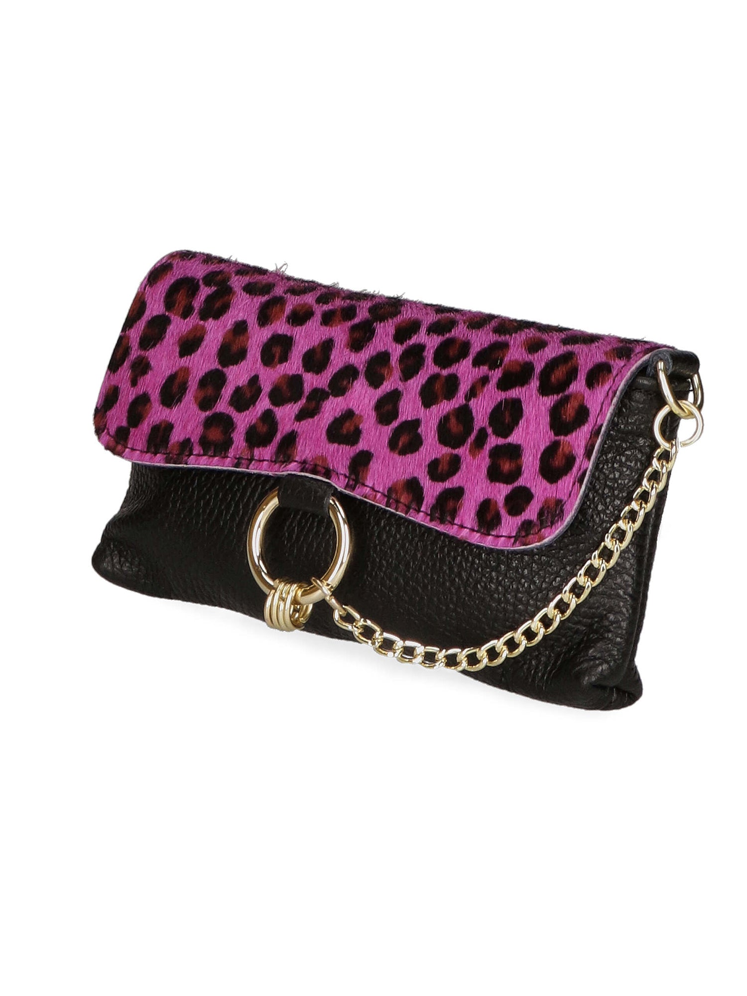 Safira Borsa a mano da donna Vera pelle 04760-LEO P FUXIA Gave Lux