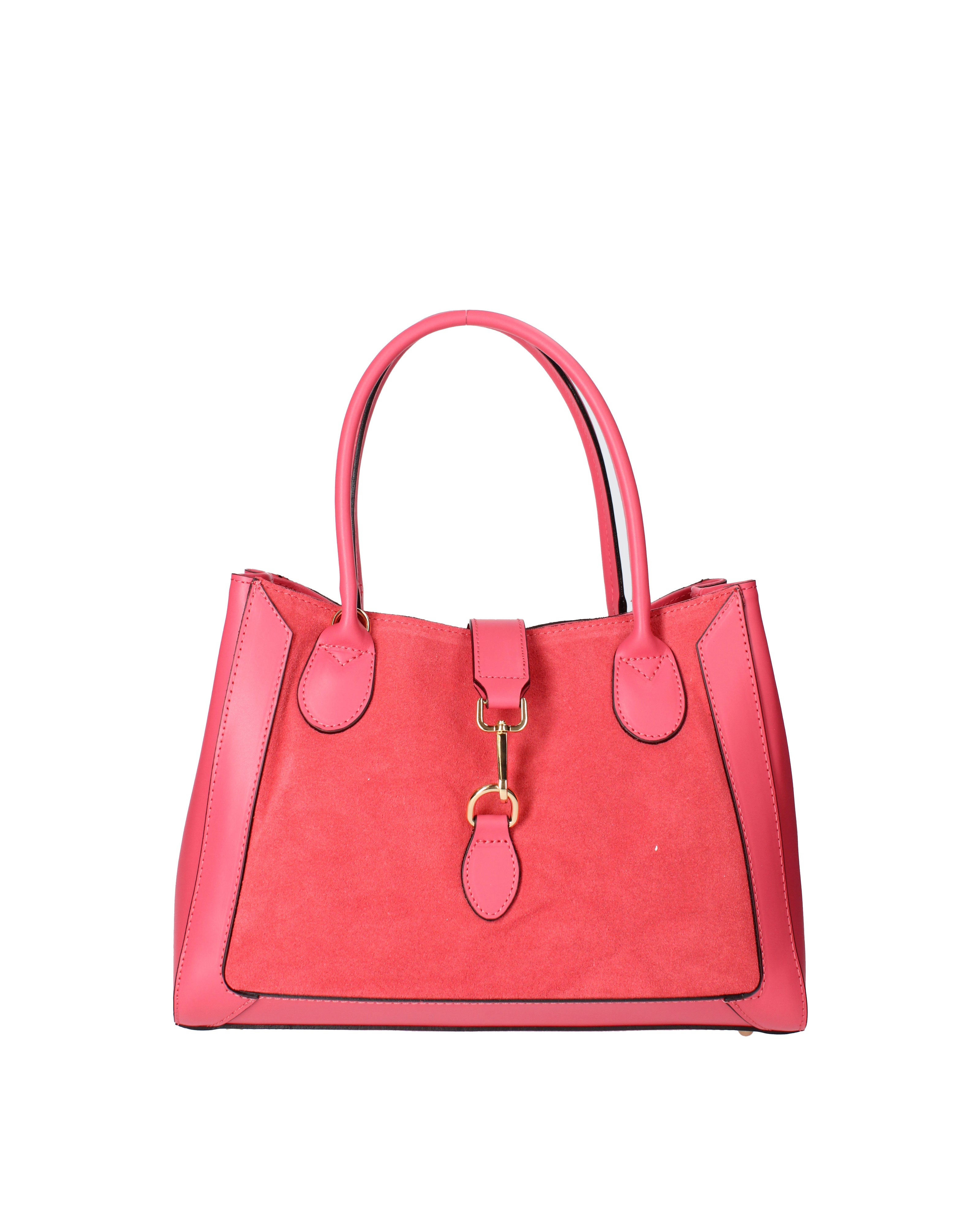 Jordana Borsa a mano da donna Vera pelle e suede 07150-L317 FUXIA Viola Castellani