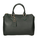 Aralia Borsa a bauletto da donna 100% pelle 5176-D14 VERDE SCURO DARK GREEN Gave Lux