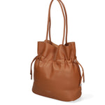 Borsa a spalla da donna 100% PVC F6717-2-COGNAC David Jones