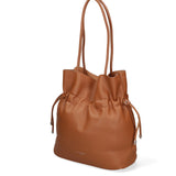 Borsa a spalla da donna 100% PVC F6717-2-COGNAC David Jones