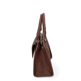 Borsa a mano da donna Ecopelle e Zip 614-2-CHOCOLATE Diana&co