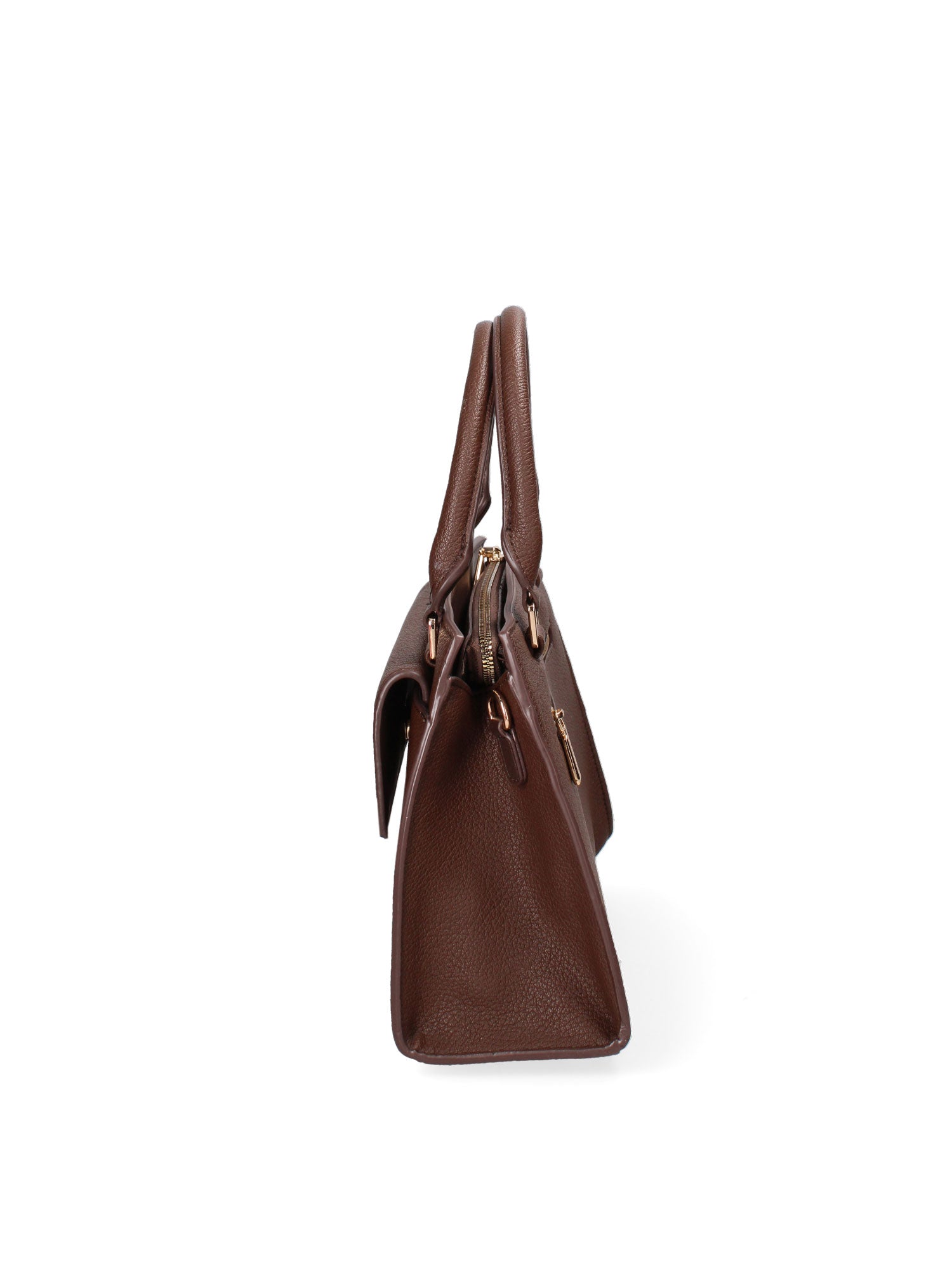 Borsa a mano da donna Ecopelle e Zip 614-2-CHOCOLATE Diana&co
