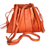 Elysia Borsa a spalla da donna Vera pelle 552043-ARANCIO ORANGE Gave Lux