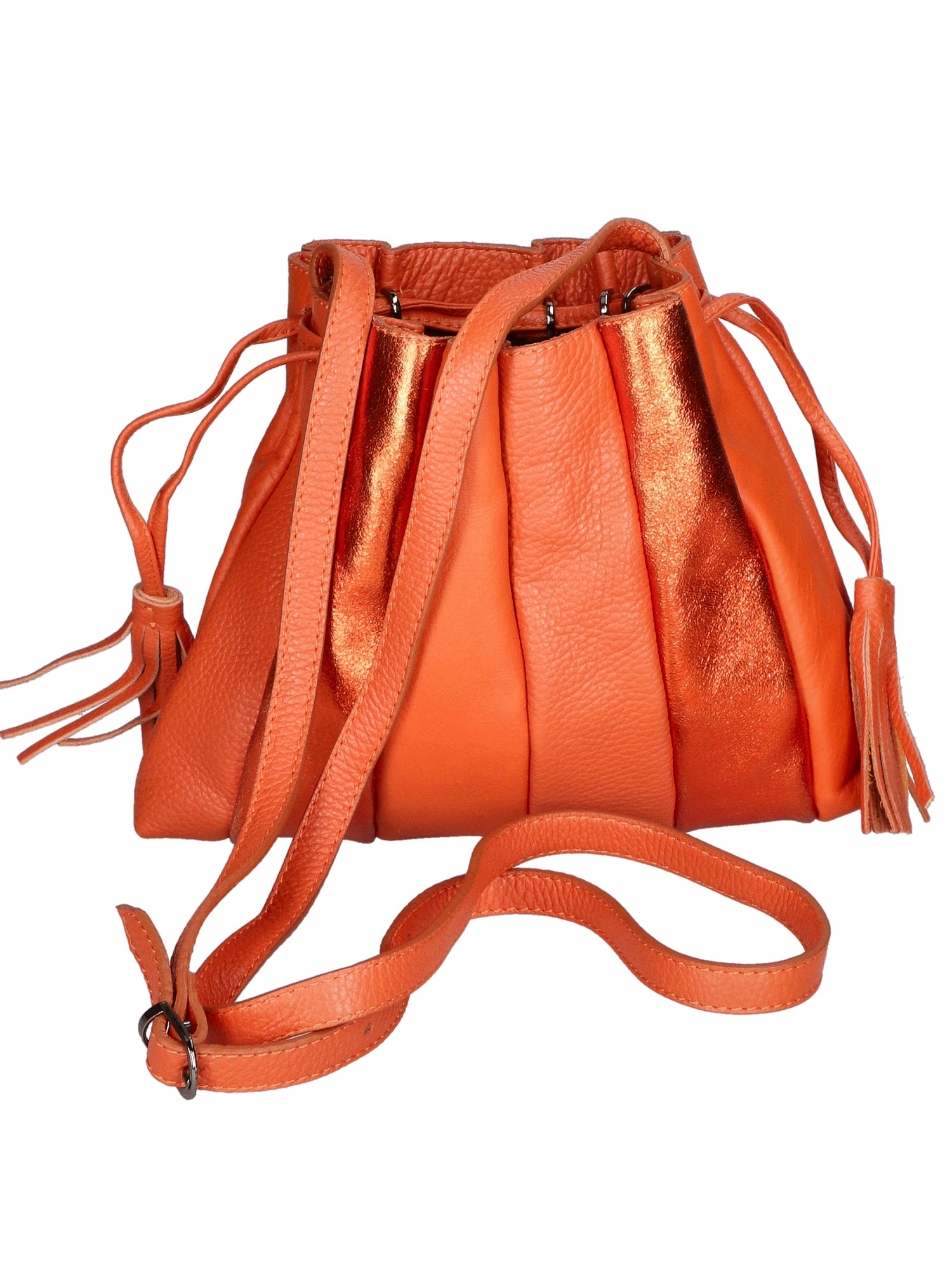 Elysia Borsa a spalla da donna Vera pelle 552043-ARANCIO ORANGE Gave Lux