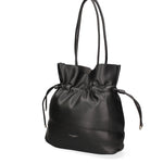 Borsa a spalla da donna 100% PVC F6717-2-BLACK David Jones