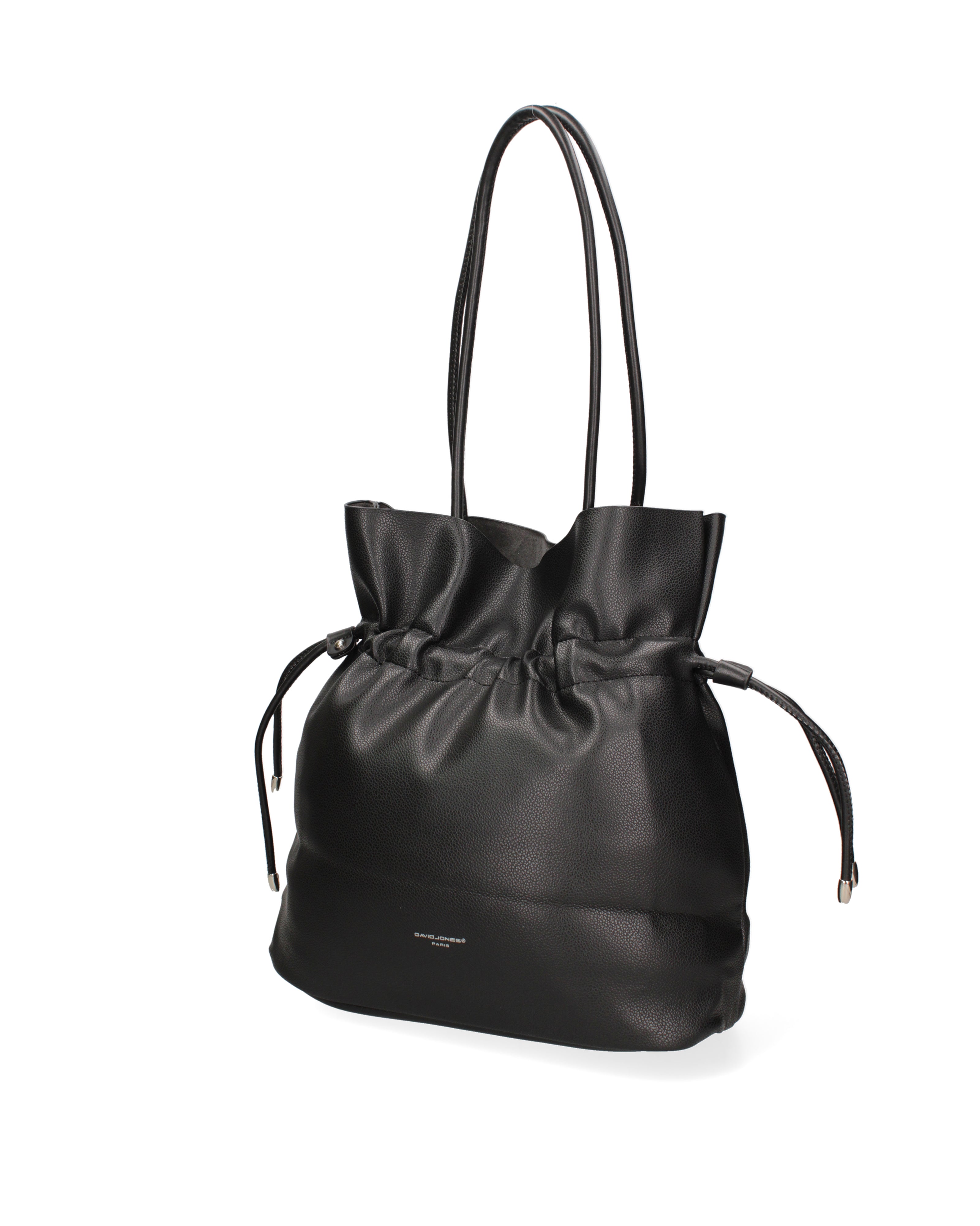 Borsa a spalla da donna 100% PVC F6717-2-BLACK David Jones