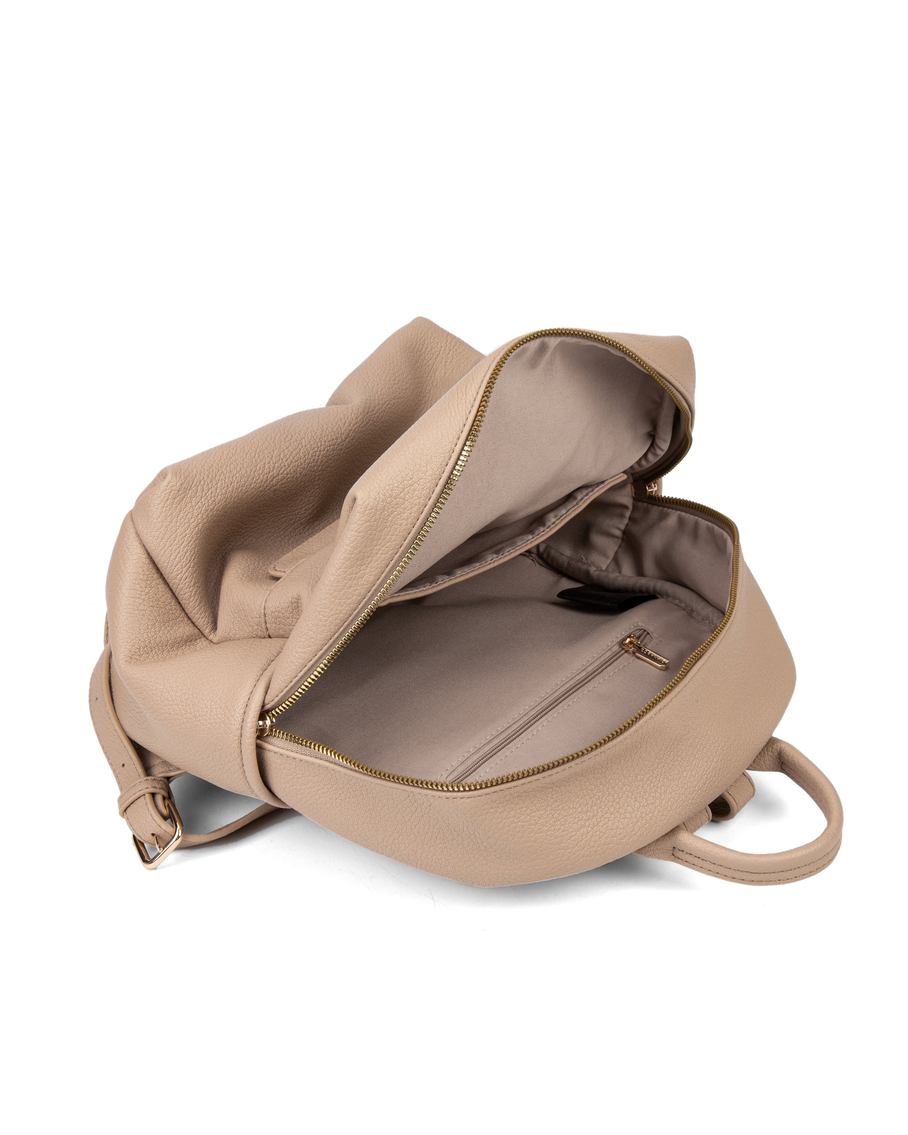Zaino da donna in pelle vegana Casual 740-2PT-BISCUIT Diana&co