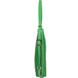 Borsa a spalla convertibile in zaino Vera pelle 07144-S47 VERDE MELA Roberta Rossi