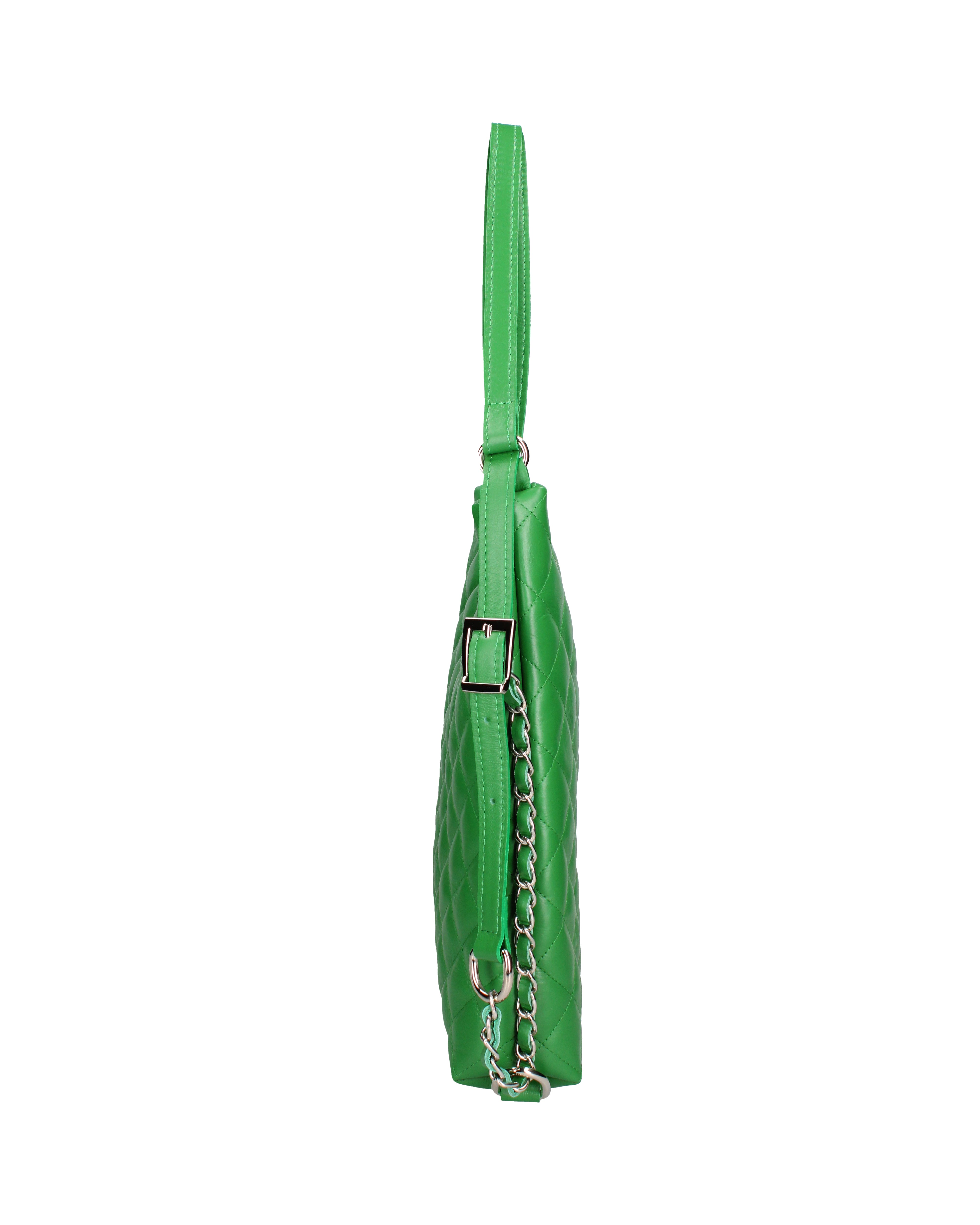 Borsa a spalla convertibile in zaino Vera pelle 07144-S47 VERDE MELA Roberta Rossi
