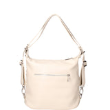 Bianca Borsa a spalla da donna Vera pelle 07136-D37 LATTE Viola Castellani