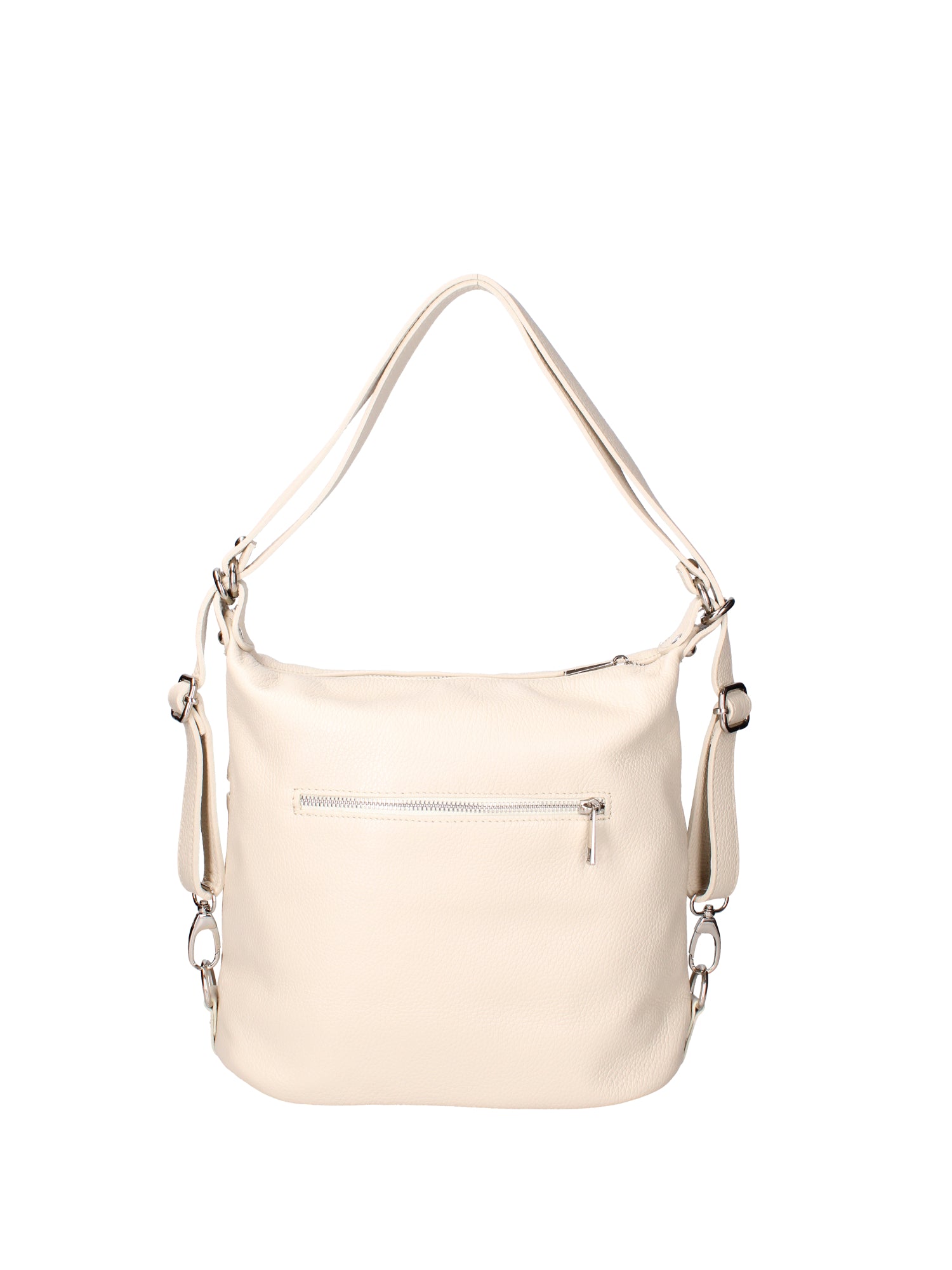 Bianca Borsa a spalla da donna Vera pelle 07136-D37 LATTE Viola Castellani
