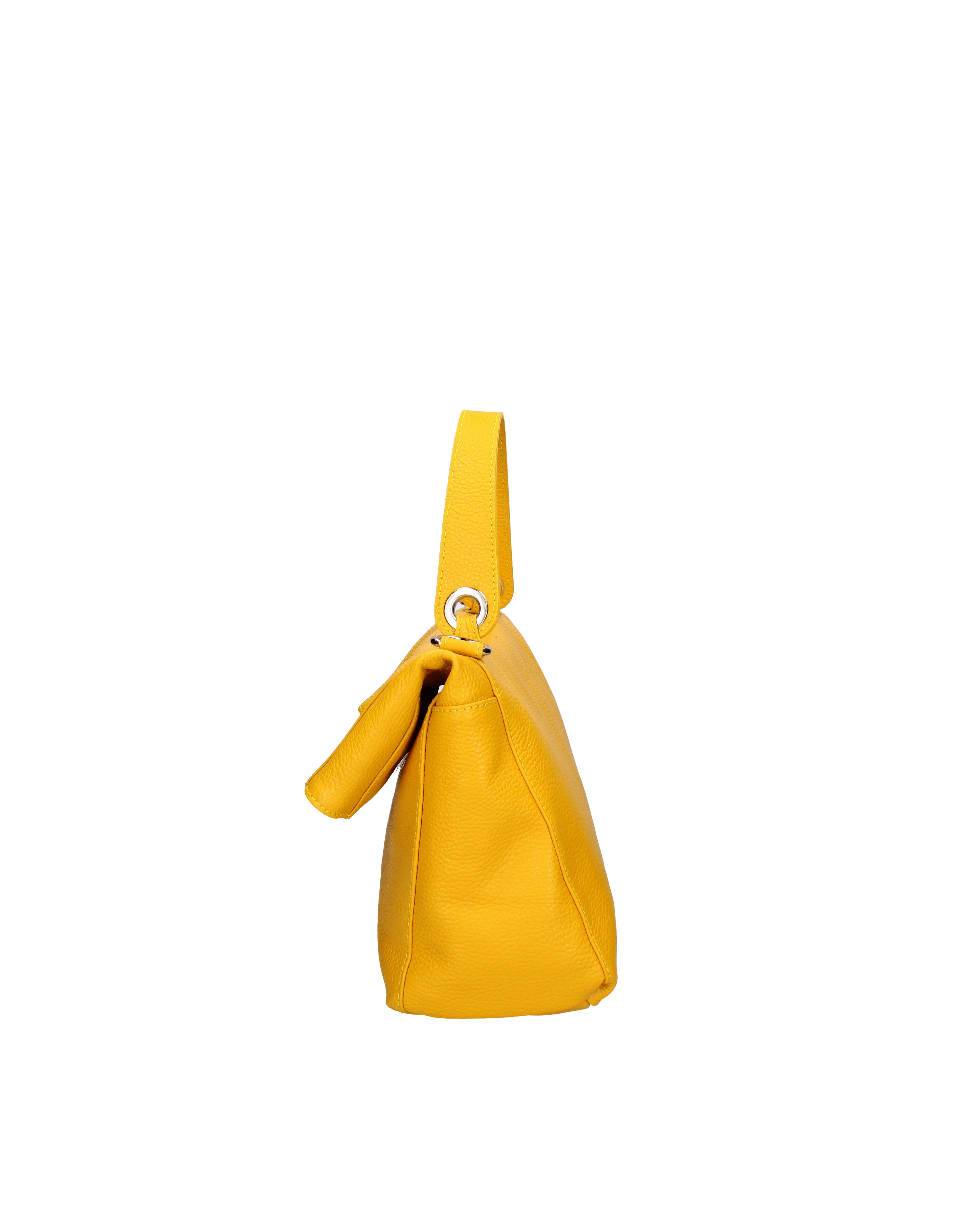 Borsa a spalla da donna Vera pelle 07159-D04 GIALLO Viola Castellani