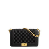 Borsa a mano da donna 100% Pvc FLAT-M-BALL 24-BLACK - GOLD Marc Ellis