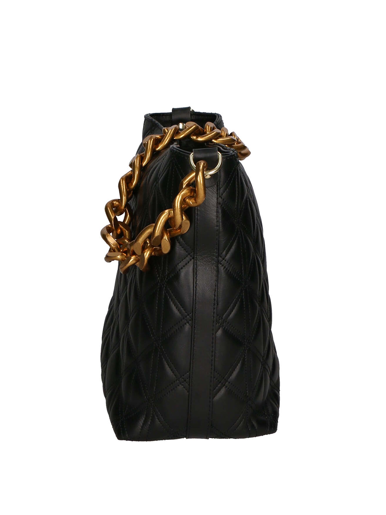 Adra Borsa a spalla da donna Vera pelle 04538-NERO BLACK Gave Lux