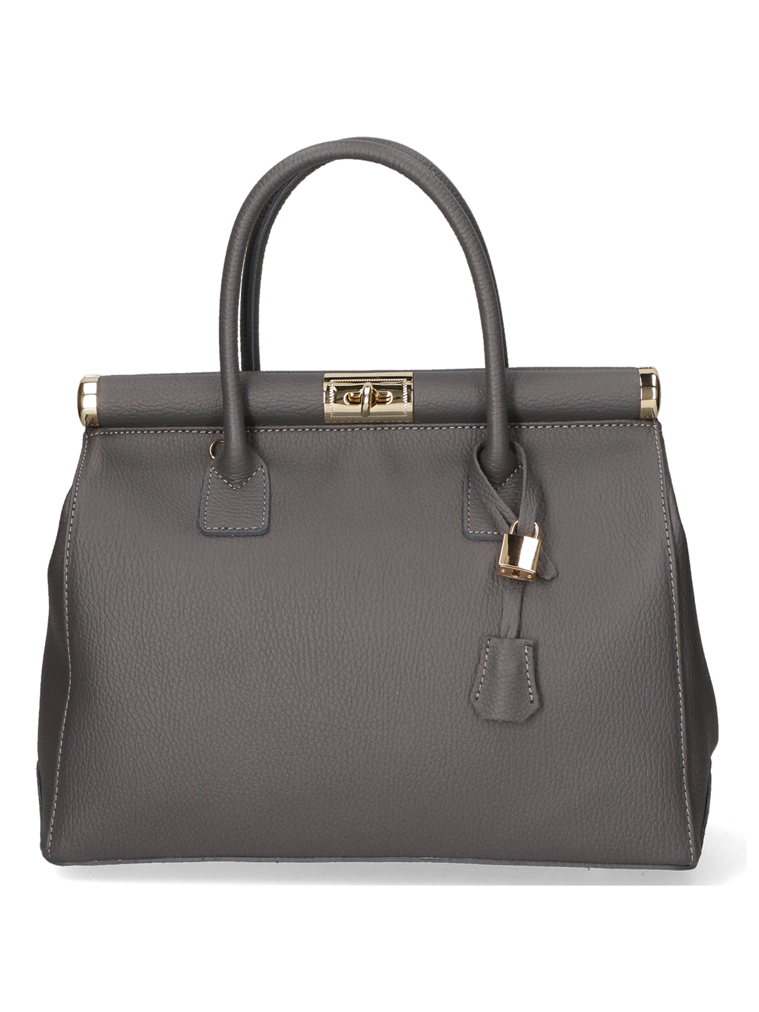 Aleria Borsa a mano da donna Vera pelle 8005-D27 CENERE Gave Lux