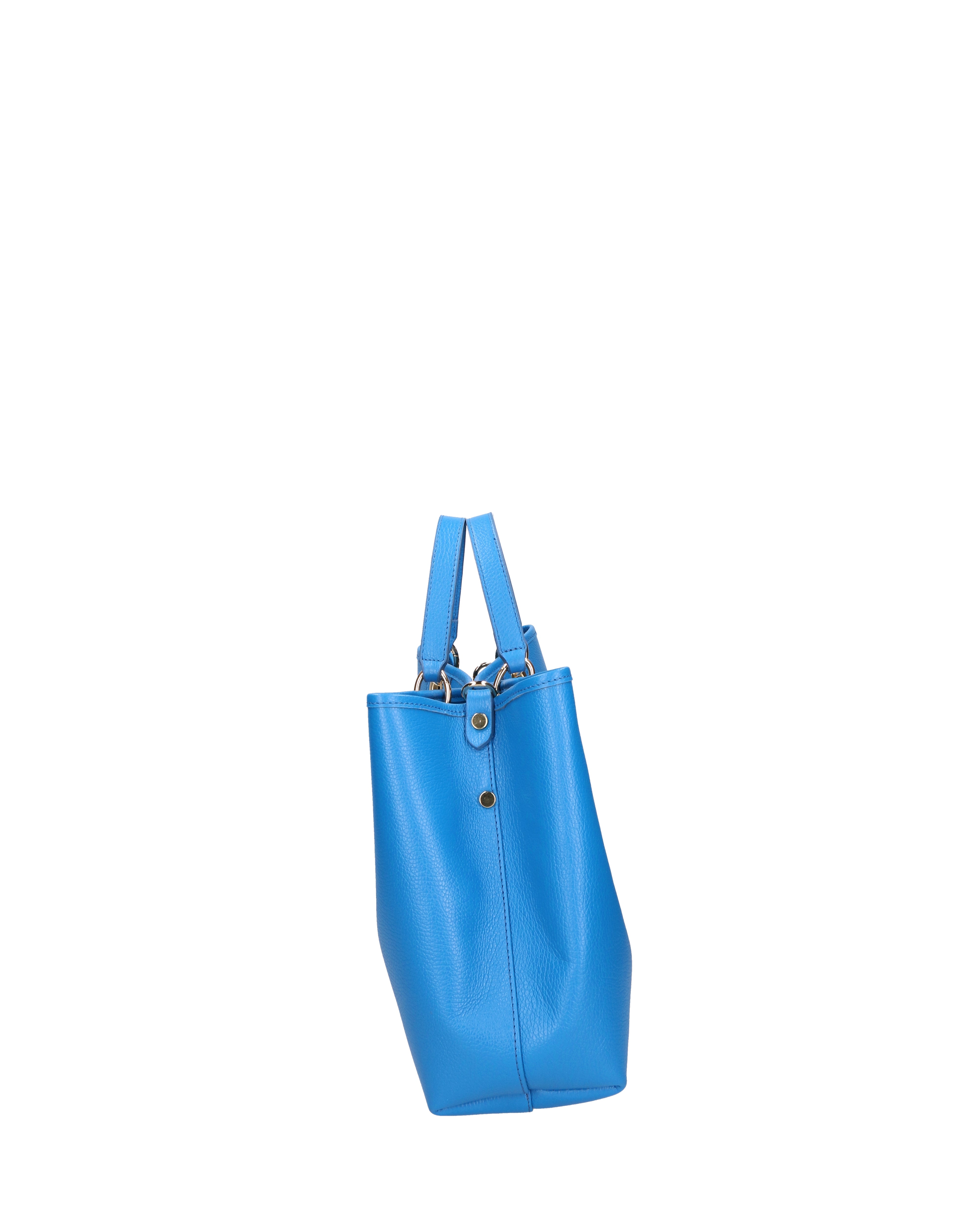 Azurite Borsa a mano da donna 100% pelle 06105-D222 BLU ASTER Gave Lux