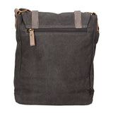 Milena Borsa a tracolla unisex Canvas e vera pelle ZG3009-NERO BLACK Gave Lux