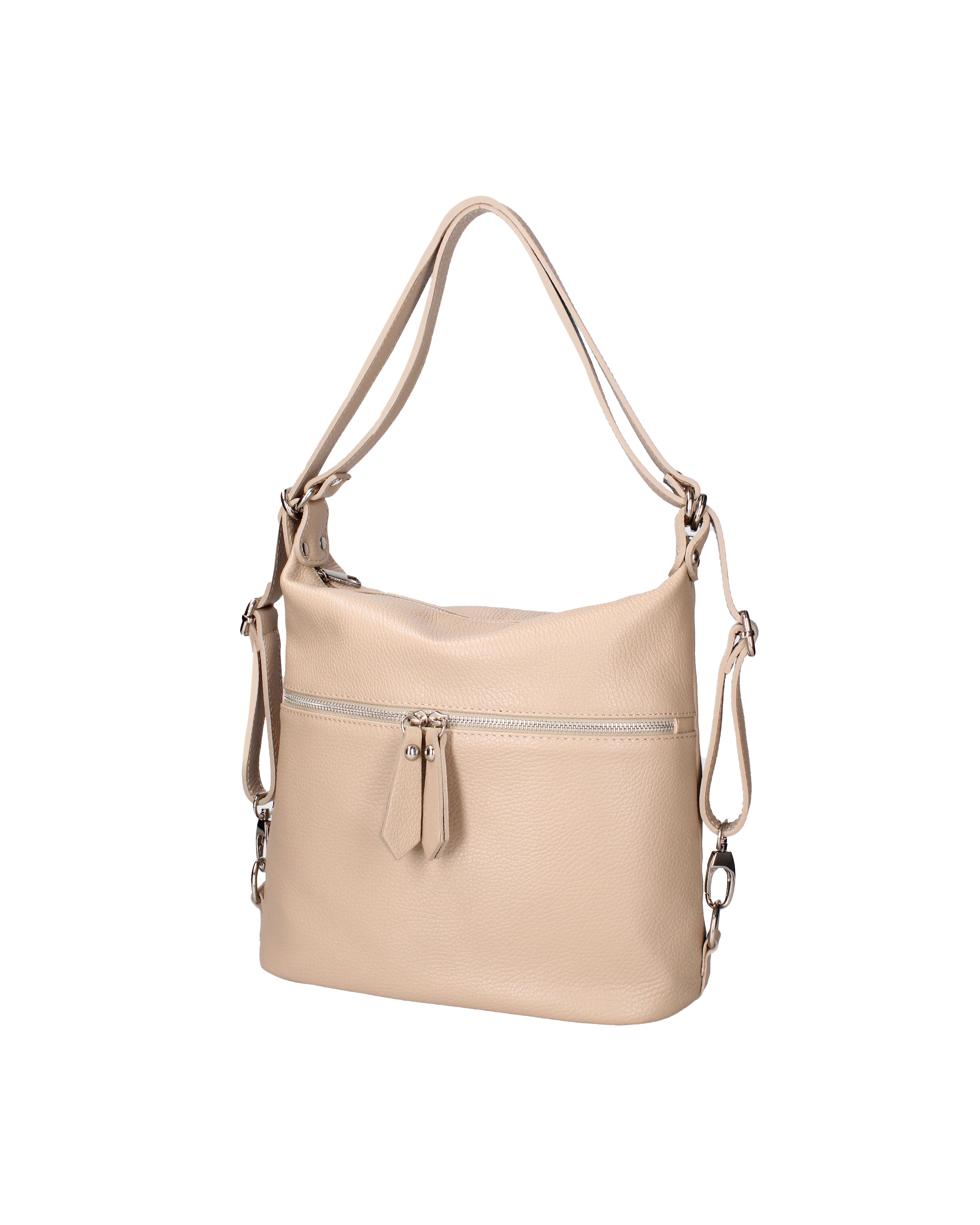 Bianca Borsa a spalla da donna Vera pelle 07136-D05 CAPPUCCINO Viola Castellani