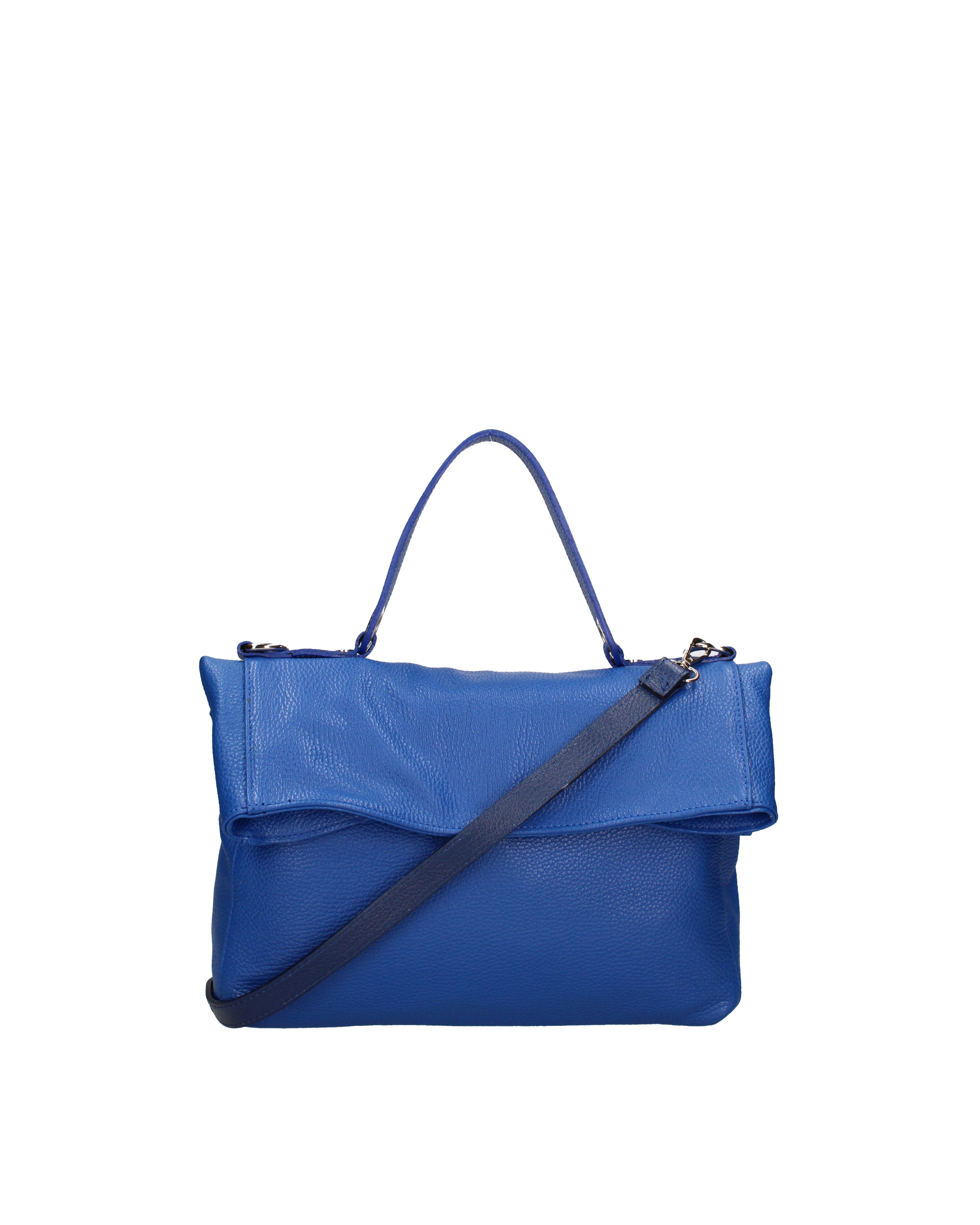 Borsa a spalla da donna Vera pelle 07159-D22 BLUETTE Viola Castellani