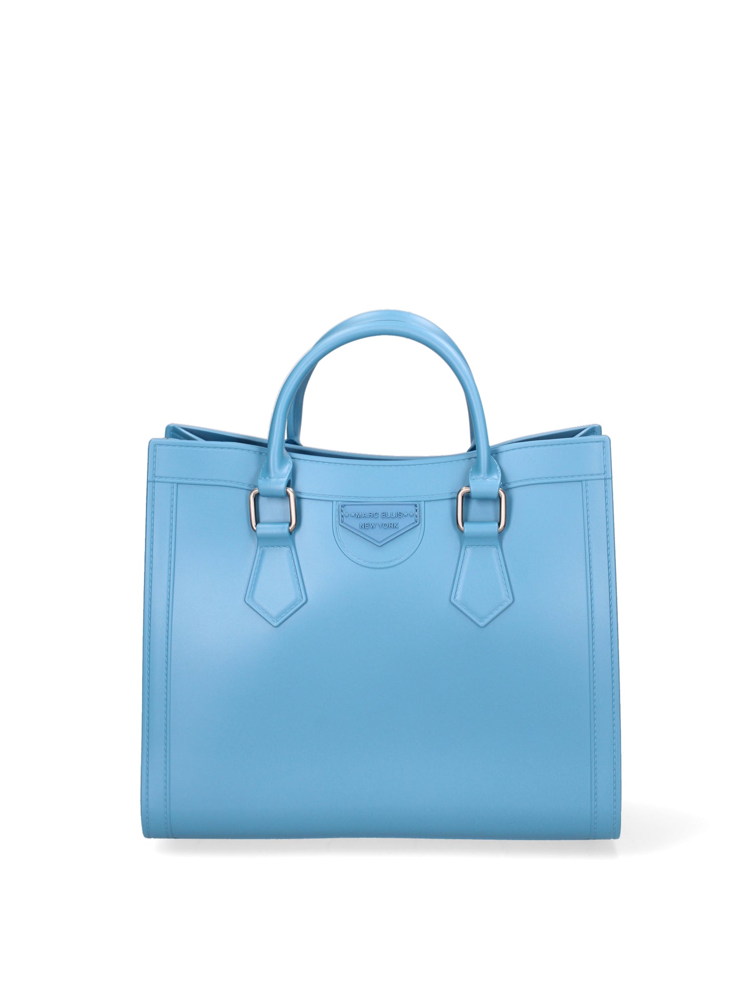 Borsa a mano da donna 100% Pvc FLAT-WOOD-M 24-SUGAR BLUE - BRUSH CDF Marc Ellis