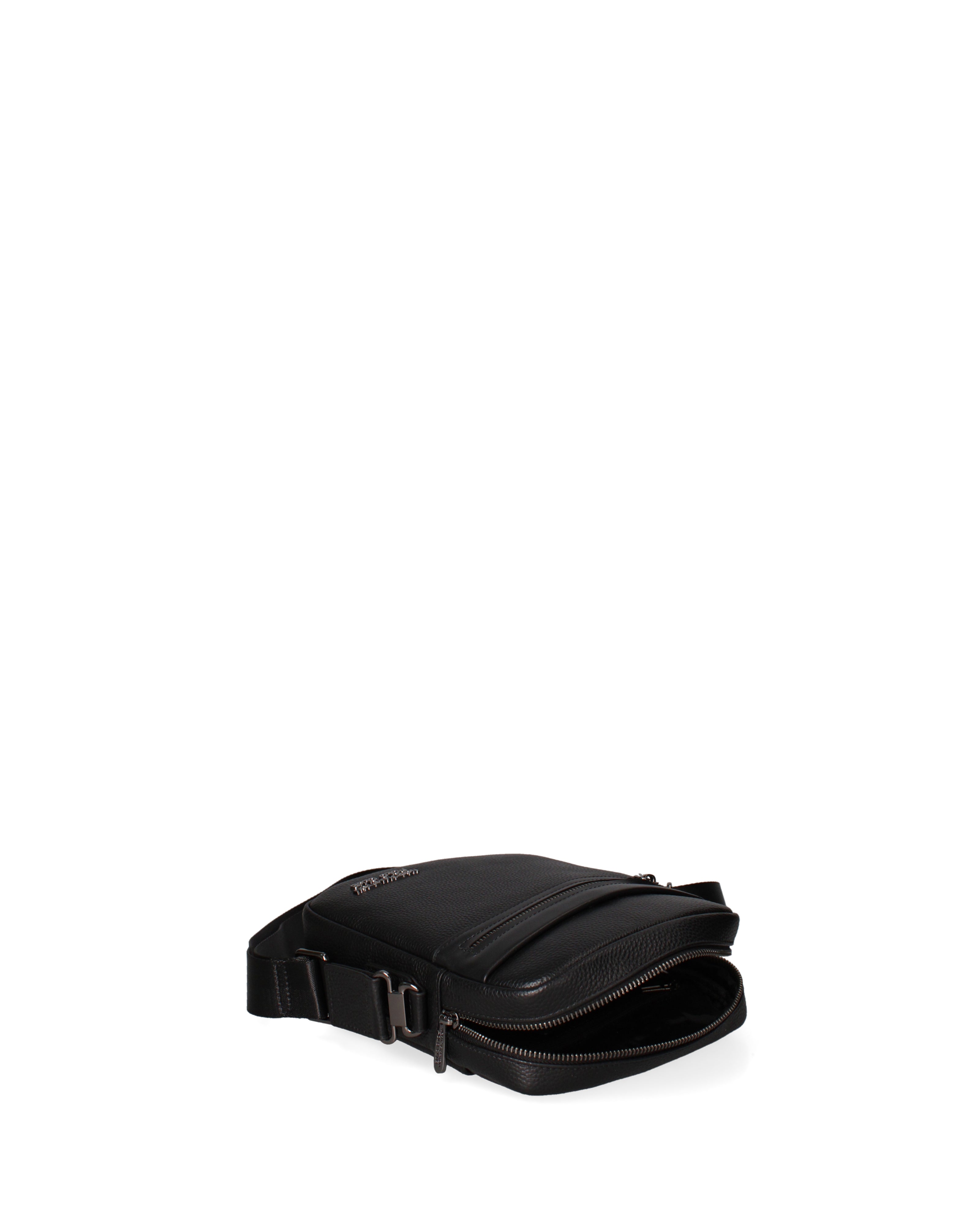 Borsa a tracolla uomo vera pelle Casual PC3218-NERO Northampton Polo Club