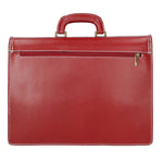 Cesare Borsa da lavoro uomo Vera pelle 7002-ROSSO Gave Lux