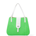 Palermo Borsa a spalla da donna Vera pelle 697756-VERDE Gave Lux