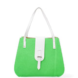 Palermo Borsa a spalla da donna Vera pelle 697756-VERDE Gave Lux