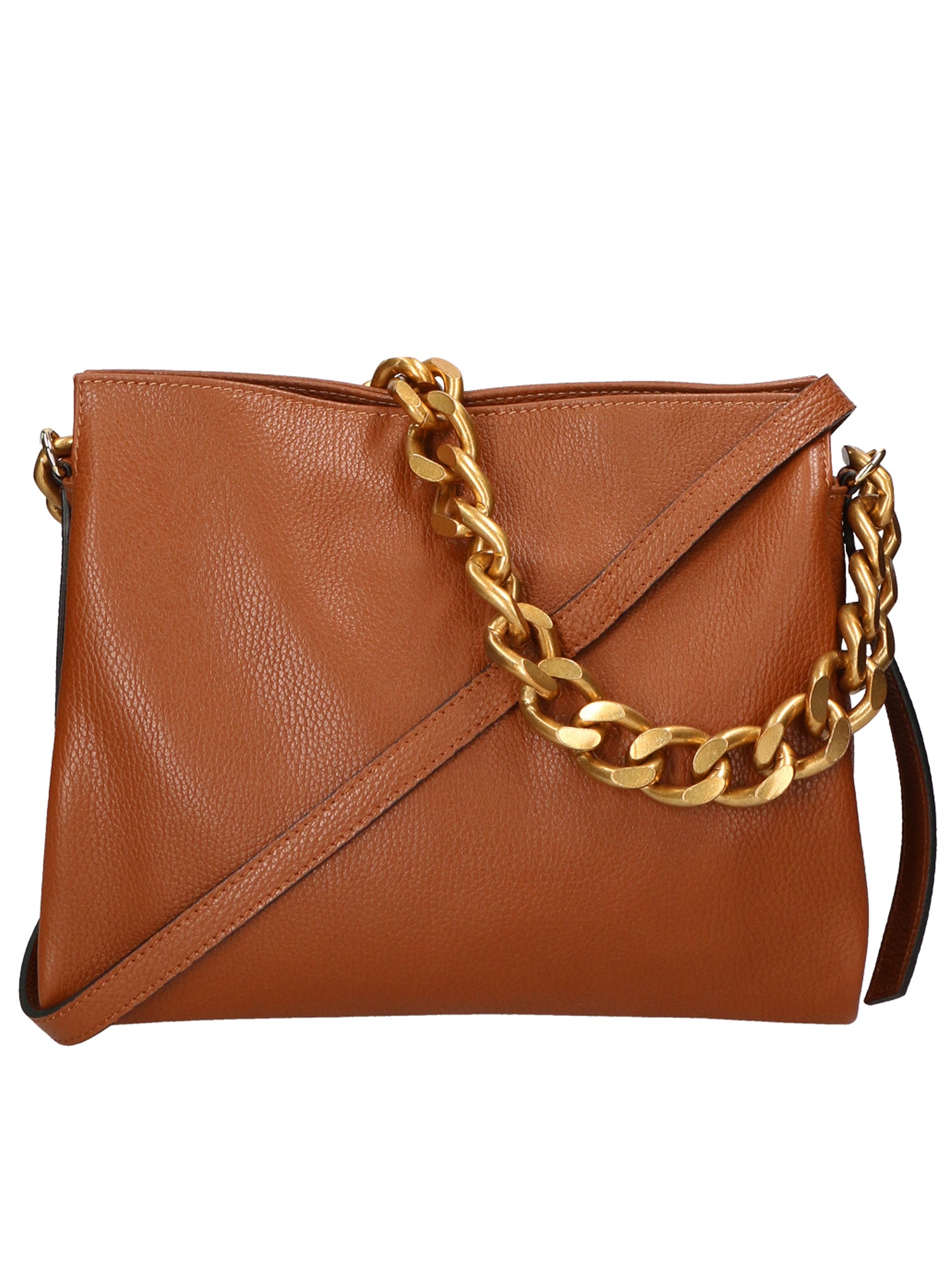 Annalou Borsa a spalla da donna Vera pelle 05417-D17 CUOIO SCURO Gave Lux