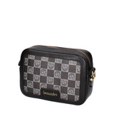 Brisella Borsa a tracolla da donna 100% poliuretano B16175-NERO Braccialini