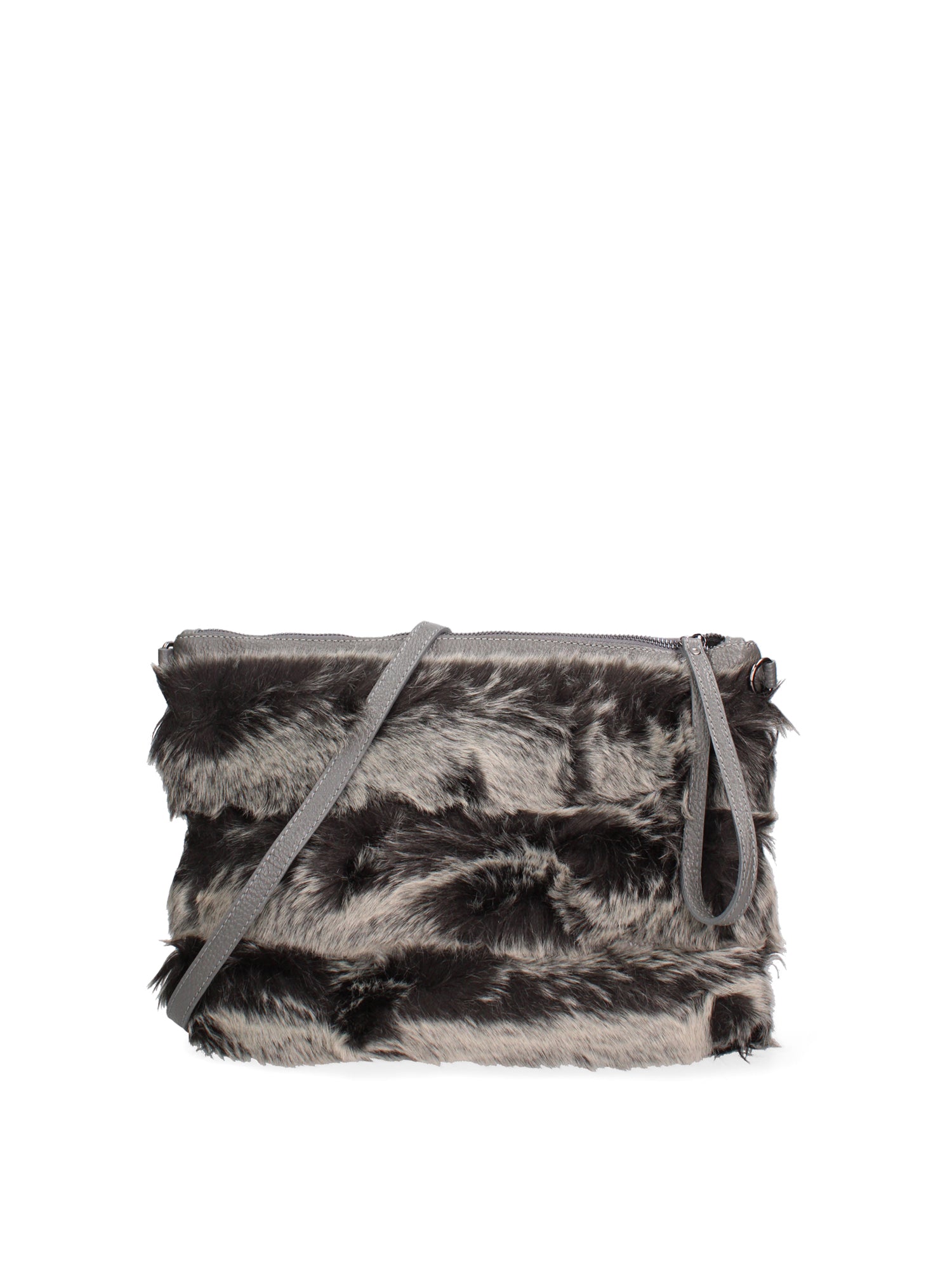 Volante Borsa a mano da donna Vera Pelle 8477-GRIGIO Gave Lux