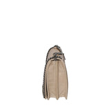 Crystalline Borsa a tracolla da donna Vera pelle 80066-TAUPE Gave Lux