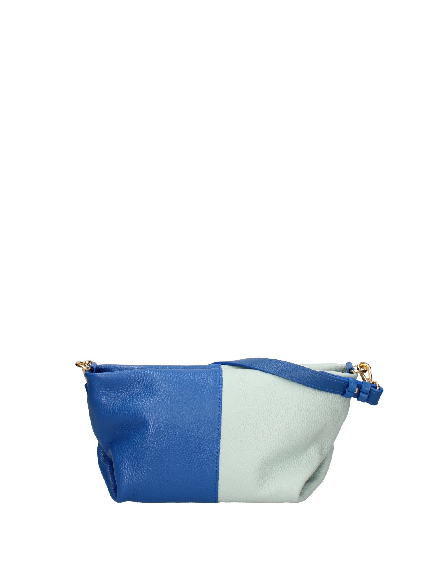 Borsa a spalla da donna Vera pelle 07165-D22 BLUETTE+D102 CIELO Roberta Rossi