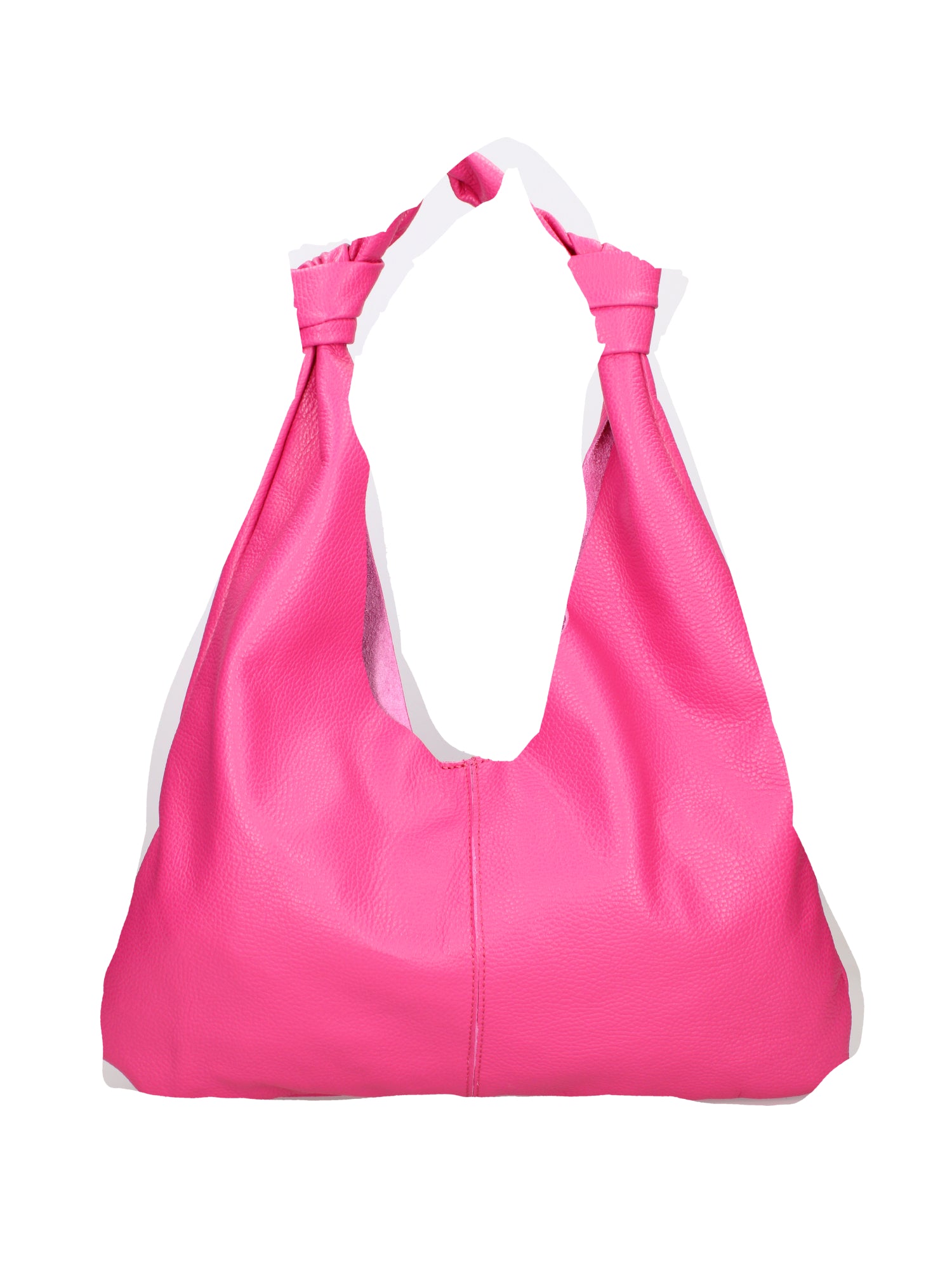 Borsa a spalla da donna 100% vera pelle 07156-D02 FUXIA Viola Castellani
