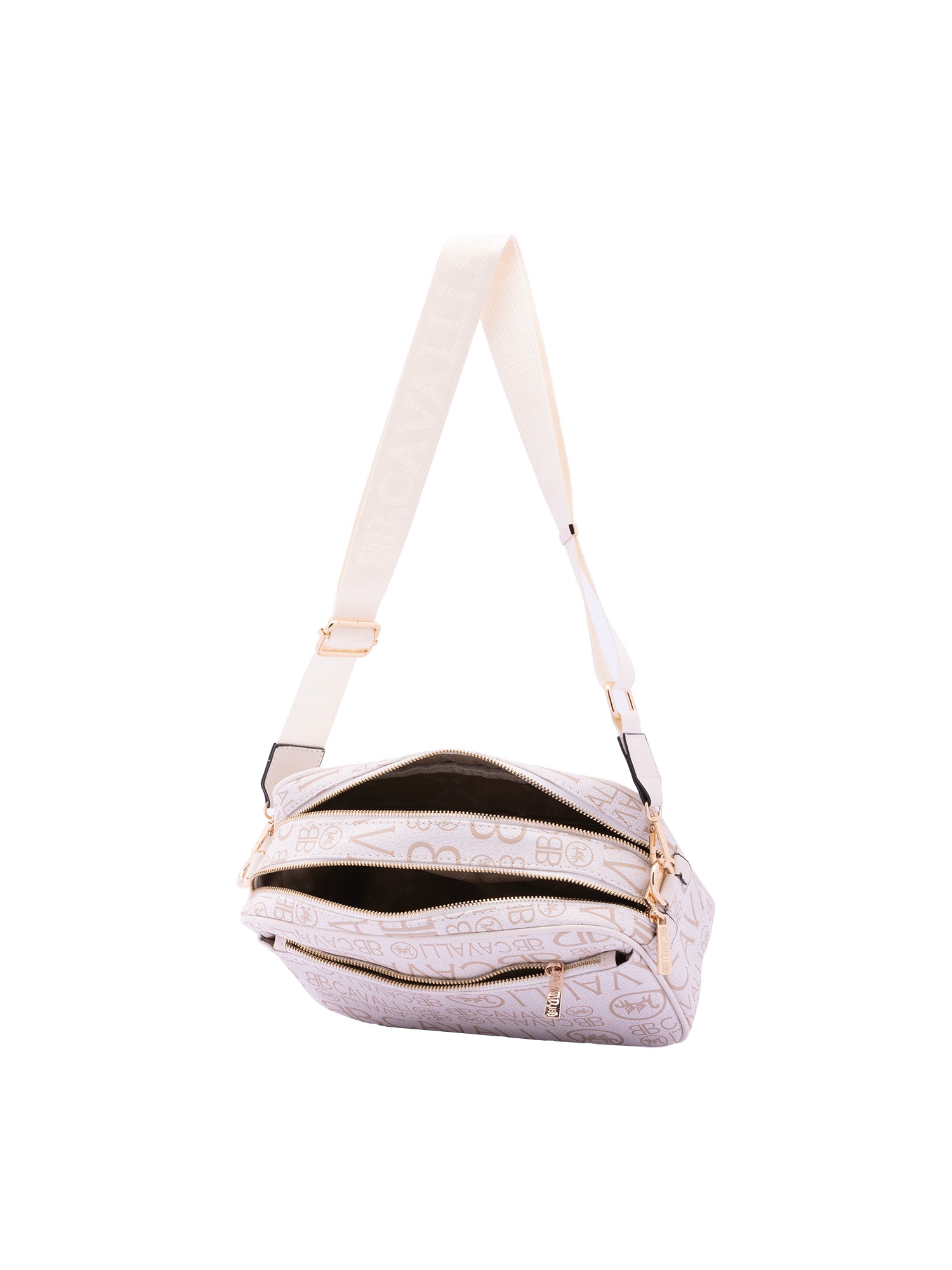 Borsa a tracolla da donna Ecopelle BC1416-OFF WHITE B Cavalli