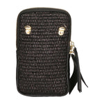 Alessandria Borsa a tracolla da donna Paglia Tabru 05001-NERO BLACK Gave Lux