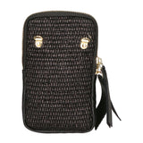 Alessandria Borsa a tracolla da donna Paglia Tabru 05001-NERO BLACK Gave Lux