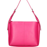 Borsa a spalla da donna Misto pelle e tessuto 07157-D02 FUXIA Roberta Rossi